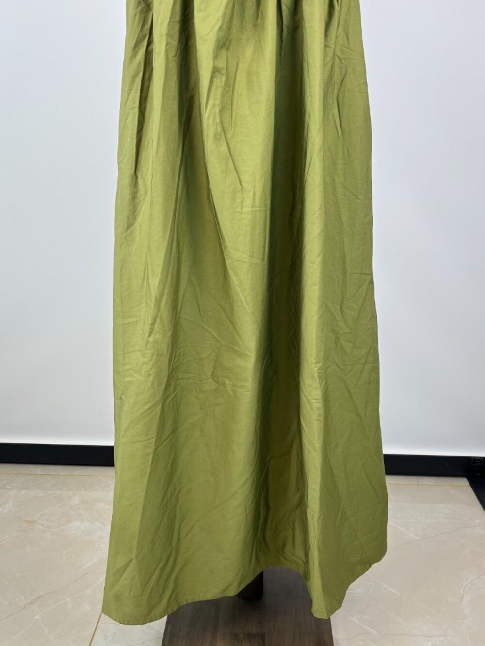 NWOT Farm Rio Cotton Green Sleeveless Midi Dress Size L - Picture 7 of 16